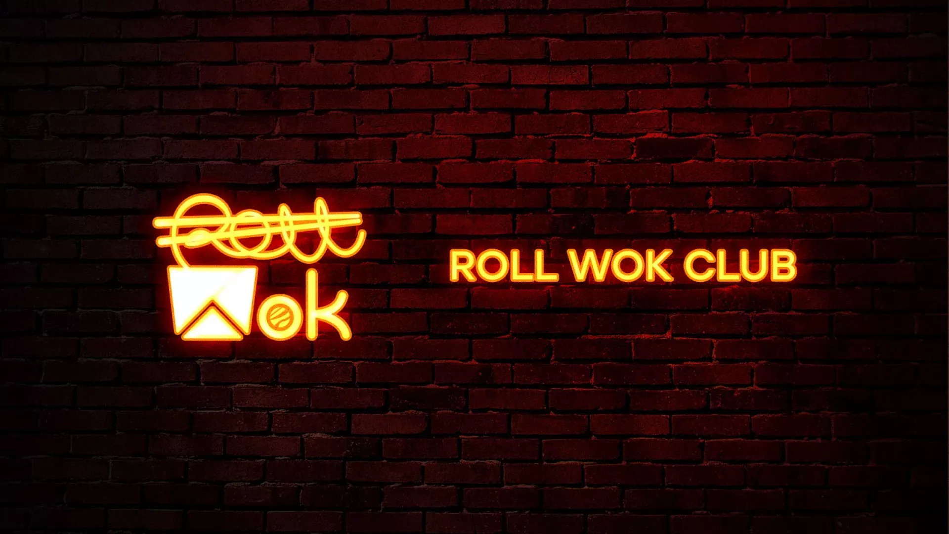 Разработка интерьерной вывески суши-бара «Roll Wok Club» в Барыше